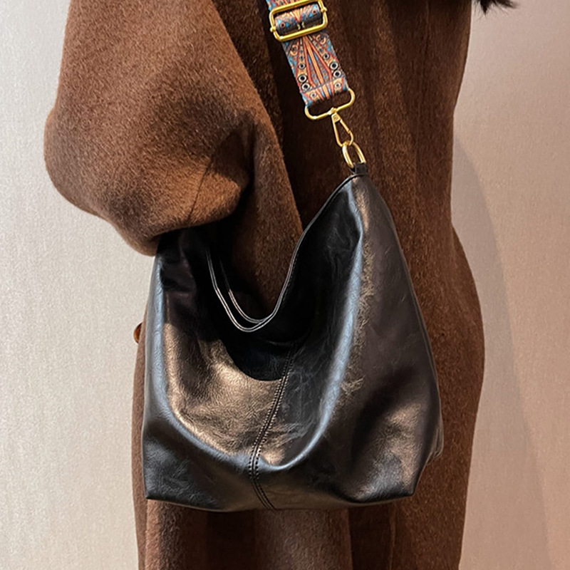 Vintage Style Geometric Print Strap Hobo Bag Large Capacity Crossbody Bag Women's Shoulder Bag Crossbody Bag