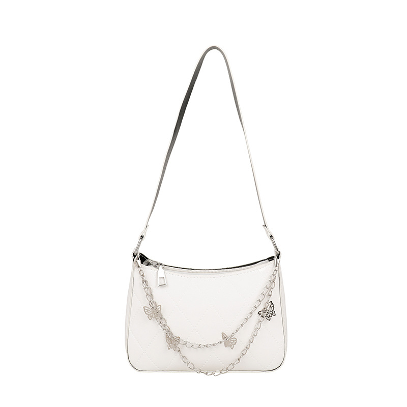 Fairy Elegant Small Bag Women's Bag 2021 New Stylish Texture Shoulder Bag Bow Chain Rhombic Underarm Bag