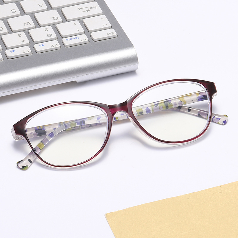 New fashion printed anti-blue light presbyopic glasses men and women HD wear-resistant presbyopic glasses middle-aged and elderly glasses 856