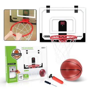 Amazon Indoor Basketball Frame with Electronic Scoreboard Children's Shooting Basketball Frame Door Basketball Source Manufacturer