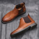 Men's Chelsea Boots British Men's Shoes Color-polished Fashion Retro Cross-border Men's Large Size Short Boots Ankle Boots
