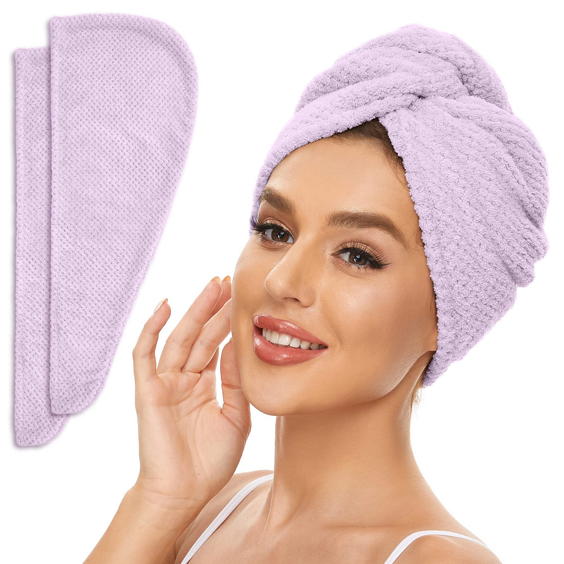 Senqi Foreign Trade Amazon Pineapple Coral Fleece Thickened Shower Cap Women's Hair Wrapping Hood Water Absorbent Dry Hair Cap