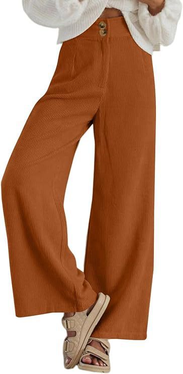 2023 autumn and winter eBay Amazon European and American women's cross-border new corduroy double button stretch casual pants for women