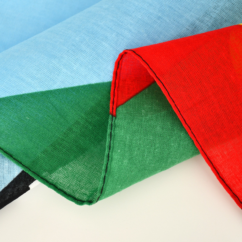Cross border hot selling bandana cotton turban flag square magic outdoor amoeba flower type hip hop square custom