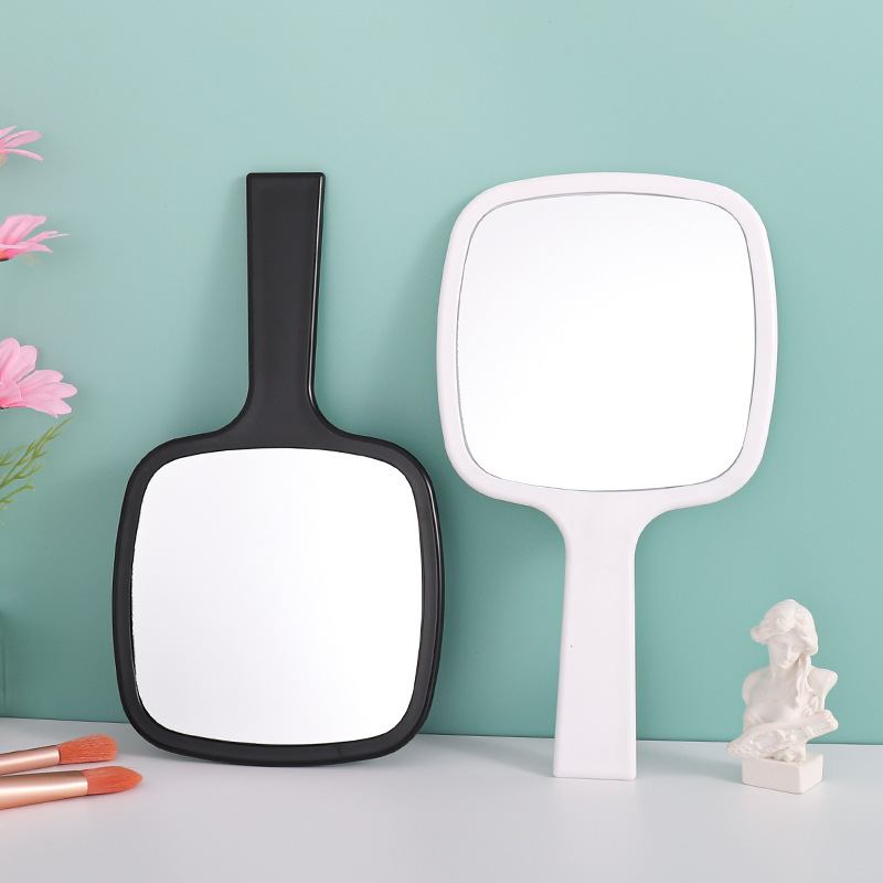 Handle mirror handheld mirror portable makeup mirror HD mirror beauty salon tattoo mirror factory direct sales can be printed logo