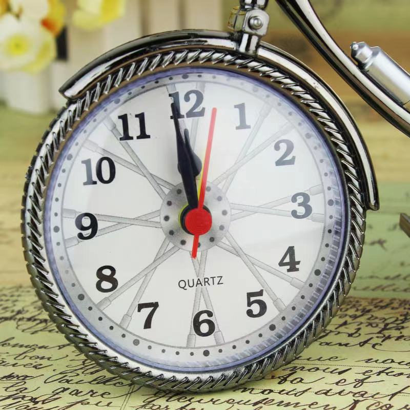 Factory wholesale bicycle alarm clock cross-border for retro creative clock clock bedside clock desktop ornaments