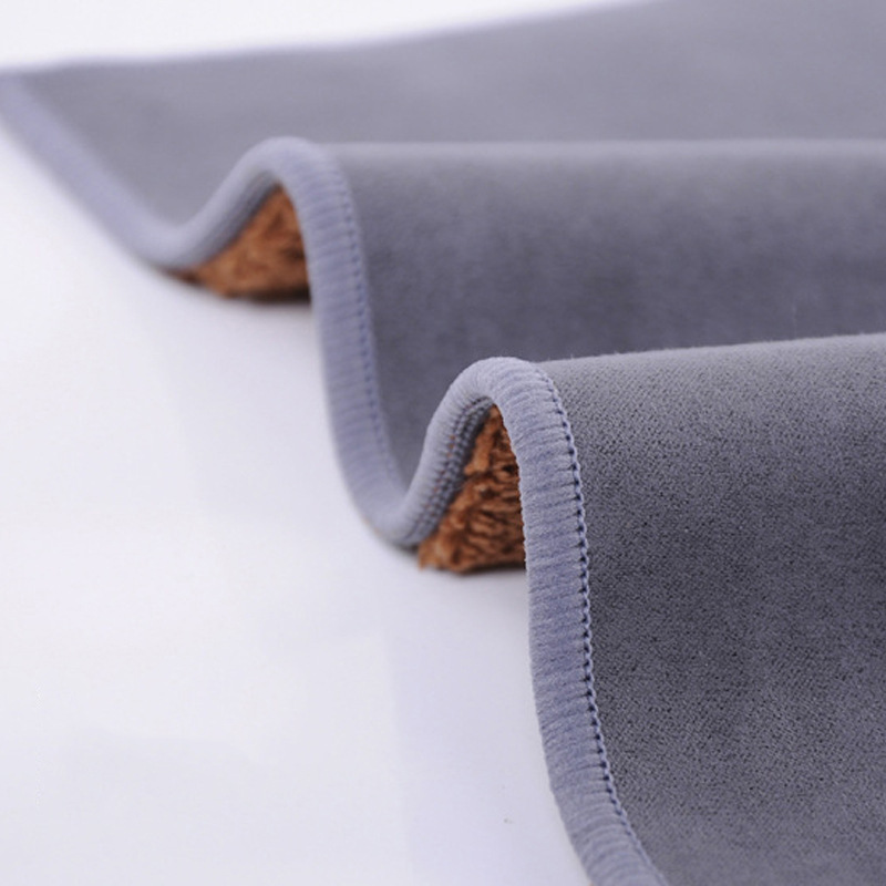 Yi Jia Xin wholesale suede car wash towel thickened double-sided coral fleece car towel absorbent wipe club cloth logo
