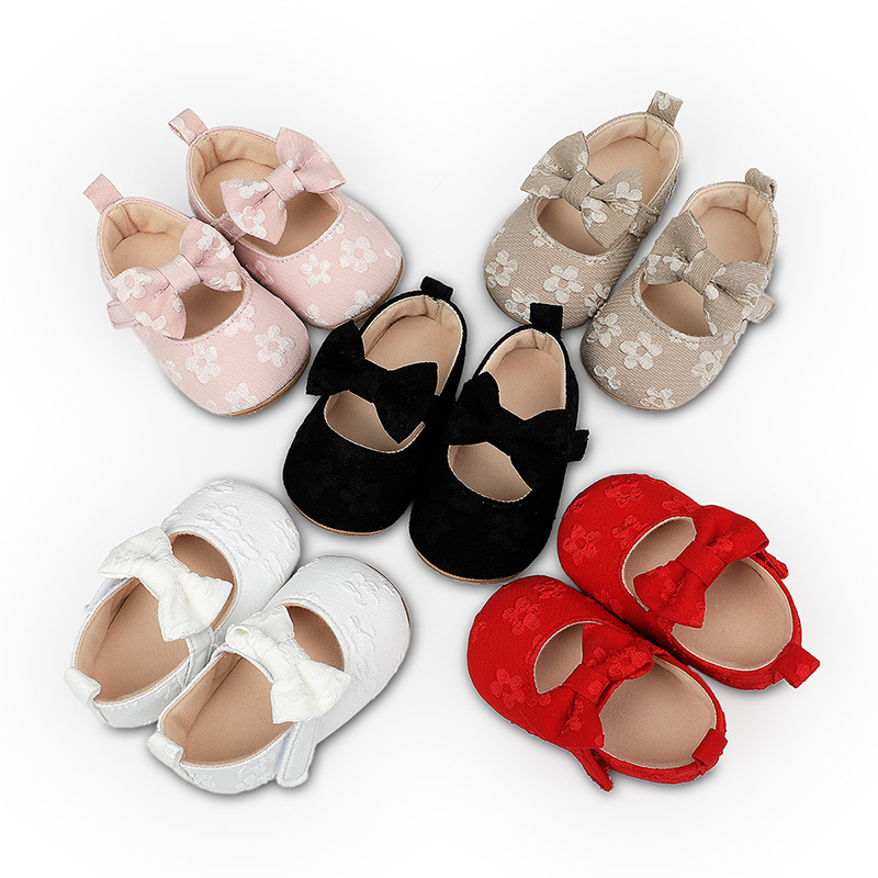 Aimee 0-1 New Non-slip Baby Princess Shoes Rubber Bottom Baby Shoes Breathable Toddler Shoes Baby Shoes 2159