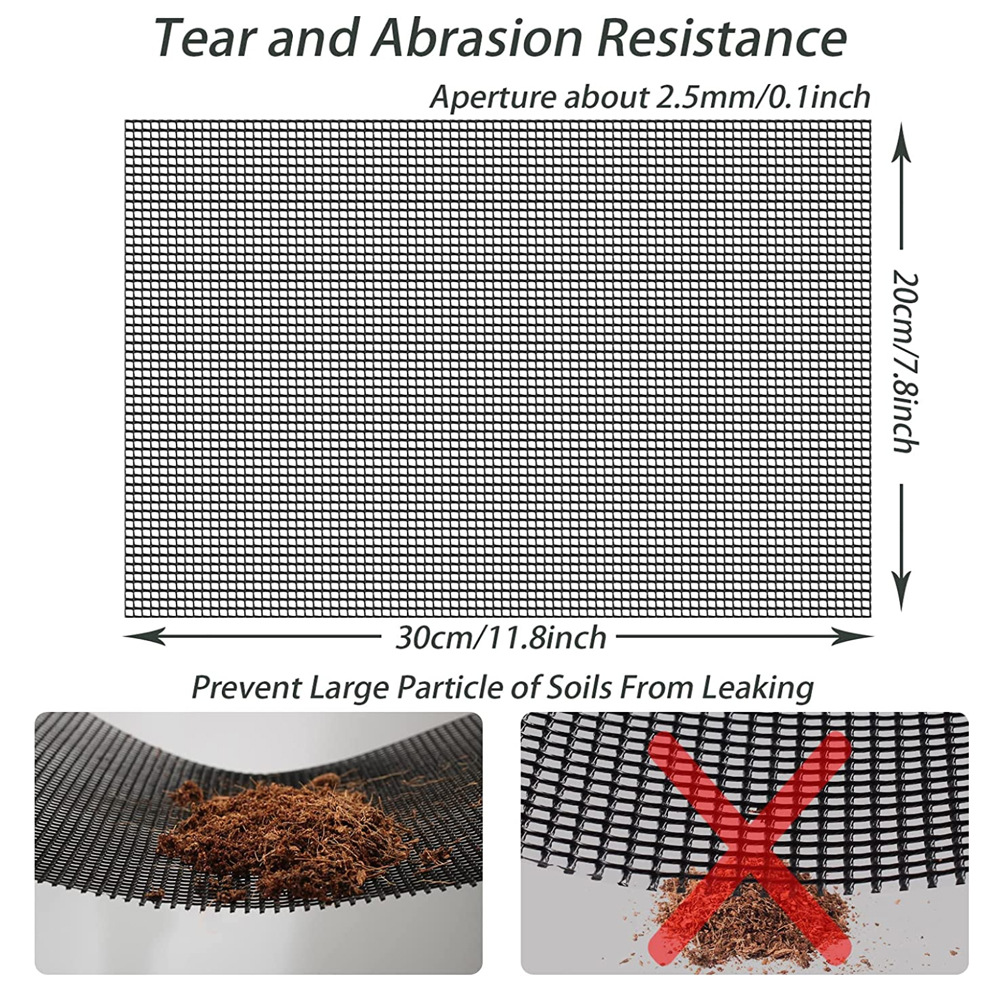 20*30cm flowerpot bottom net pad rectangular fleshy potted bottom pad bottom hole gasket bottom mesh leak-proof soil