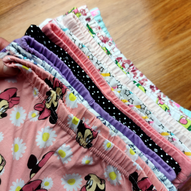 Children's Trousers Spring and Autumn Children's Pants Girls' Leggings Autumn 2022 New Cotton Cartoon Printed Baby Leggings