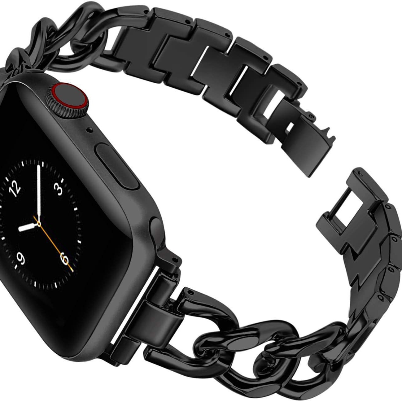 Suitable for Apple iwatch1-8 Generation Denim Chain Strap Single Row Chain Metal Wristband Samsung Xiaomi Strap