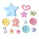 Little red book with cute button five-pointed star Bear Hole shoes accessories