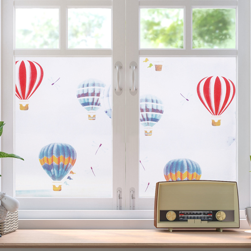 Window paper window sticker frosted sticker bathroom sliding door transparent transparent bathroom glass sticker shading window film