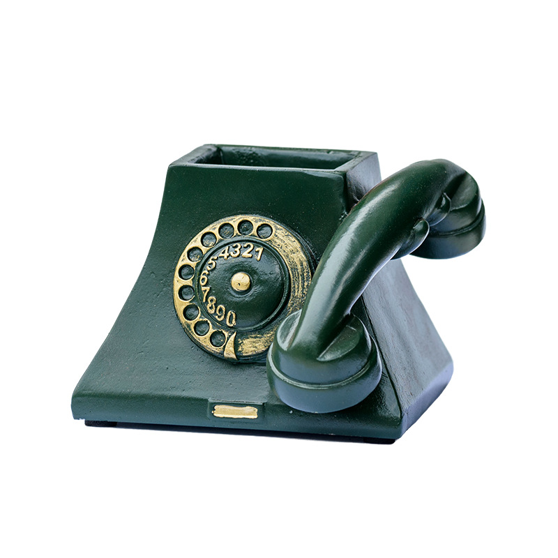New creative small telephone fleshy flowerpot modeling ornaments office bedroom living room crafts a generation of hair