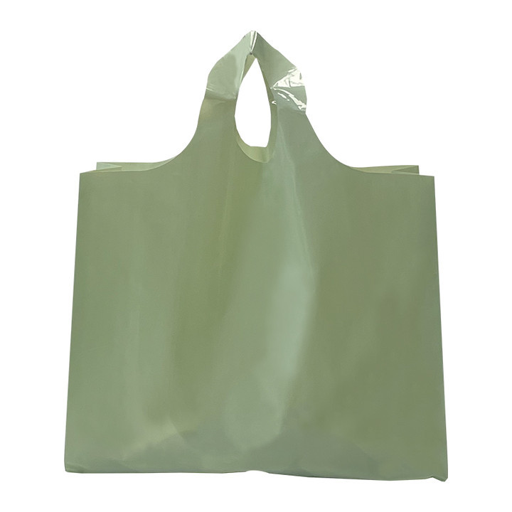 Popular clothing store thickened plastic portable shopping bag clothes gift packaging packing bag in stock wholesale