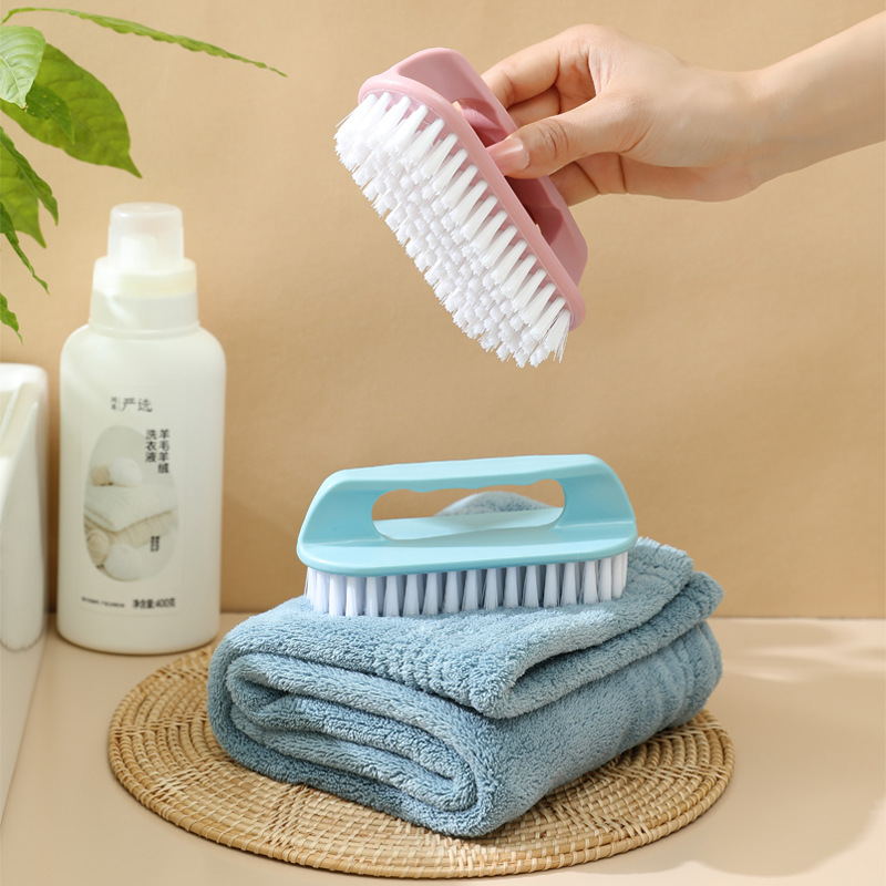 Household soft fur cleaning brush laundry shoes multi-functional cleaning brush shoes do not hurt shoes artifact portable handle brush wholesale
