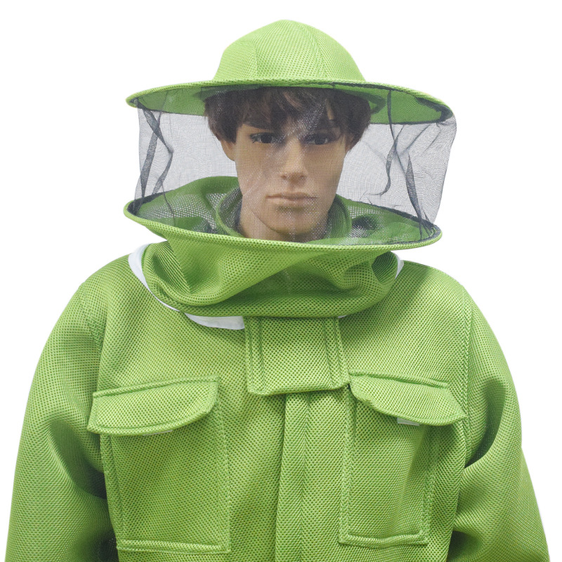 Green 3D Breathable Mesh Bee Protective Clothing Anti-bee Clothing Full-set Bee Clothing Special Anti-bee Clothing Protection