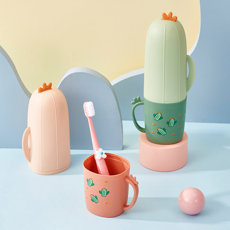 Opening Military Training Student Dormitory Dental Cartoon Cute Travel Toothpaste Toothbrush Storage Box