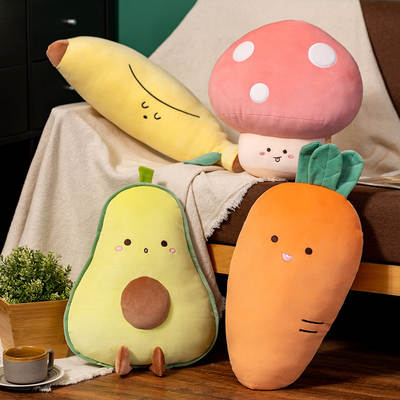 ins Home Creative Cartoon Animal Pillow Fruit Cushion Collection Car Waist Pillow Sofa Decoration Office