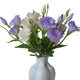 Artificial flower 3-head eustoma bouquet realistic floral wedding home decoration dining table flower photography props