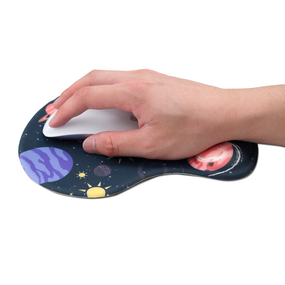 Cute cartoon girl heart wrist pad mouse pad office computer mouse wrist pad silicone soft pad hand holder keyboard pad