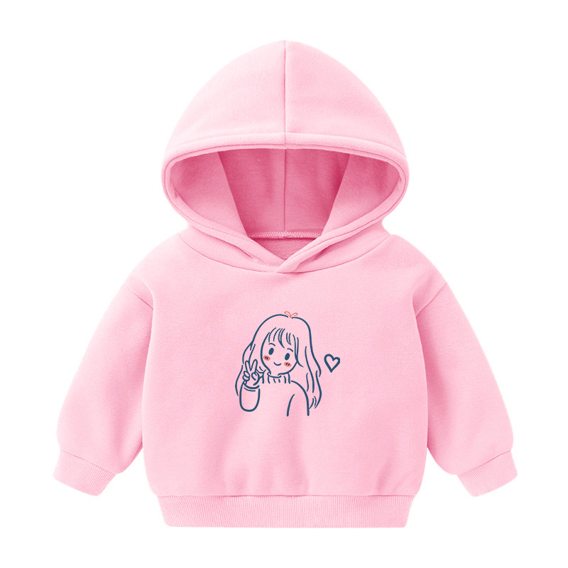 Children's Wear Hooded Sweatshirt Autumn and Winter in stock Cross-border Special for Children's fleece-lined Cold-proof Long Sleeve Jacket for Boys and Girls