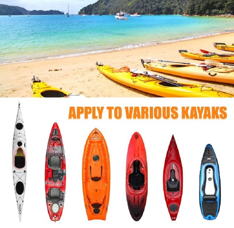 Outdoor kayak cover waterproof sunscreen UV protection canoe protective cover in stock wholesale Oxford cloth silver coated