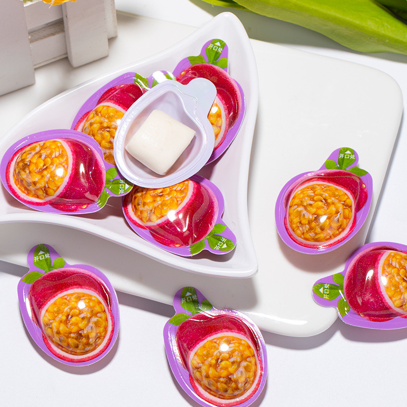 3D passion fruit new soft candy Internet celebrity fruit candy office small food Candy bulk wholesale factory snack