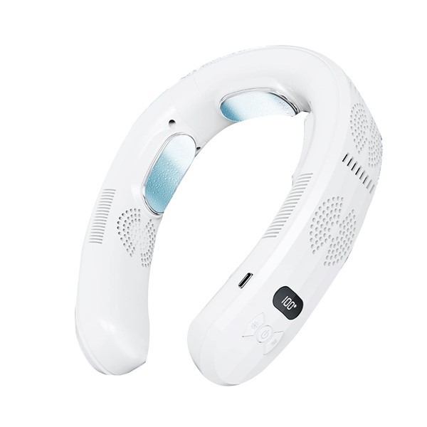Cross-border semiconductor refrigeration fan three refrigeration large capacity hanging neck air conditioner small fan portable USB bladeless mute