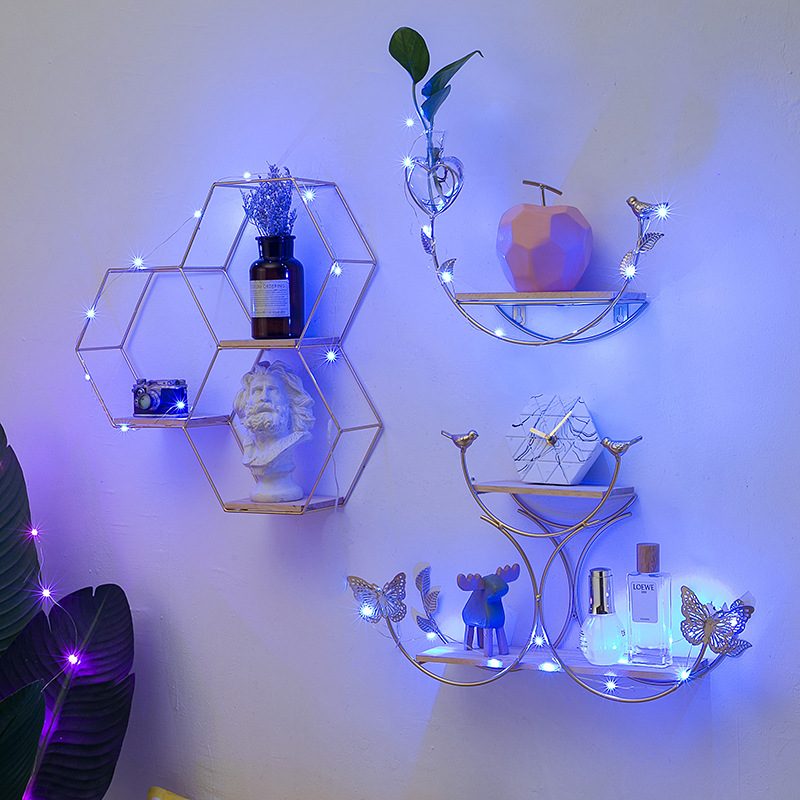 Living Room Bedroom Room Arrangement Restaurant Decorations Storage Rack Nordic Style ins Hydroponic Simple Wall Hanging Decoration