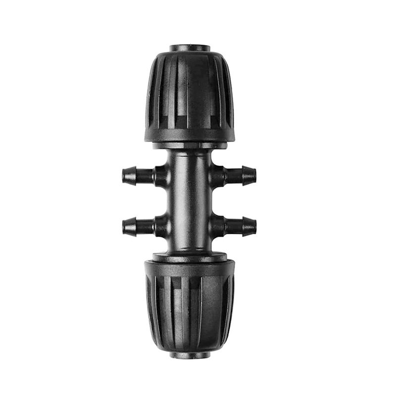 Factory 16PE pipe fittings agricultural irrigation joint PE pipe simple tee joint garden drip irrigation joint