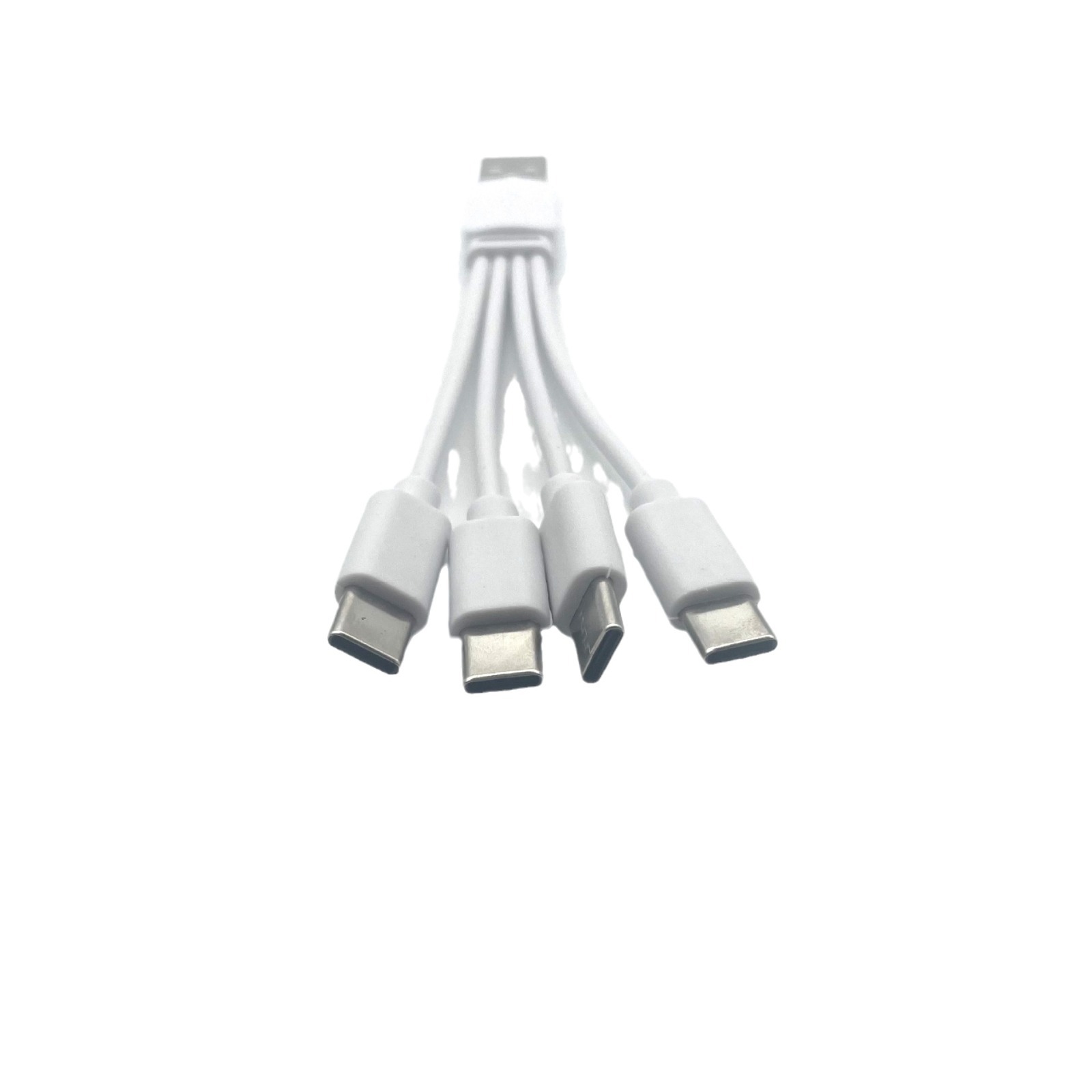 PVC battery one-to-four charging cable 4 type-c interface one-to-four Android four-in-one short data cable