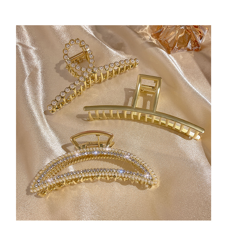 Metall-Greifclip für Damen am Hinterkopf, Hai-Clip, groß, elegant, High-End-Sinn, Internet-Promi-Haarclip, Kopfbedeckung, neuer Sommerstil_voghion.com