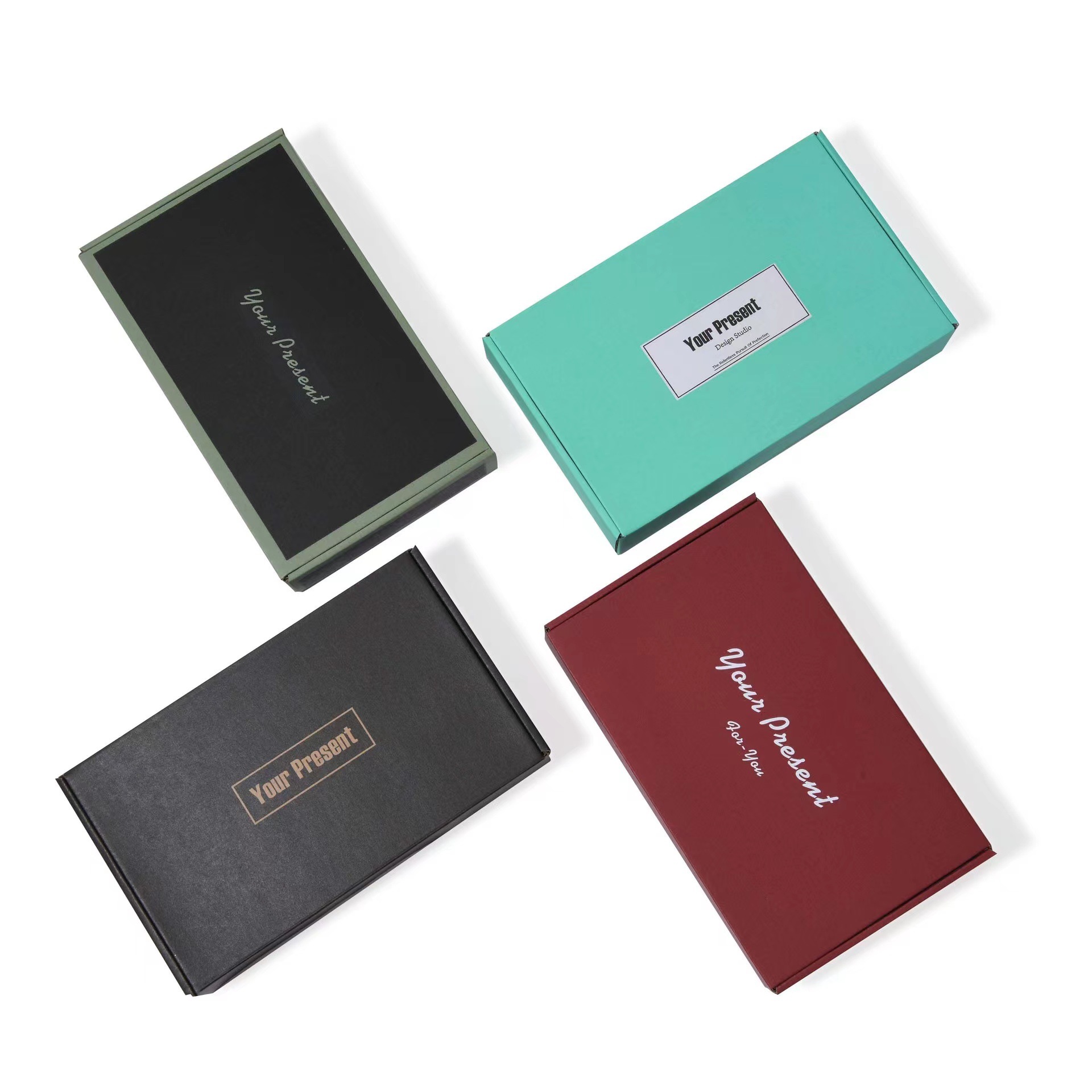 Color aircraft box carton mobile phone case wear A express packaging box rectangular carton jewelry box in stock wholesale