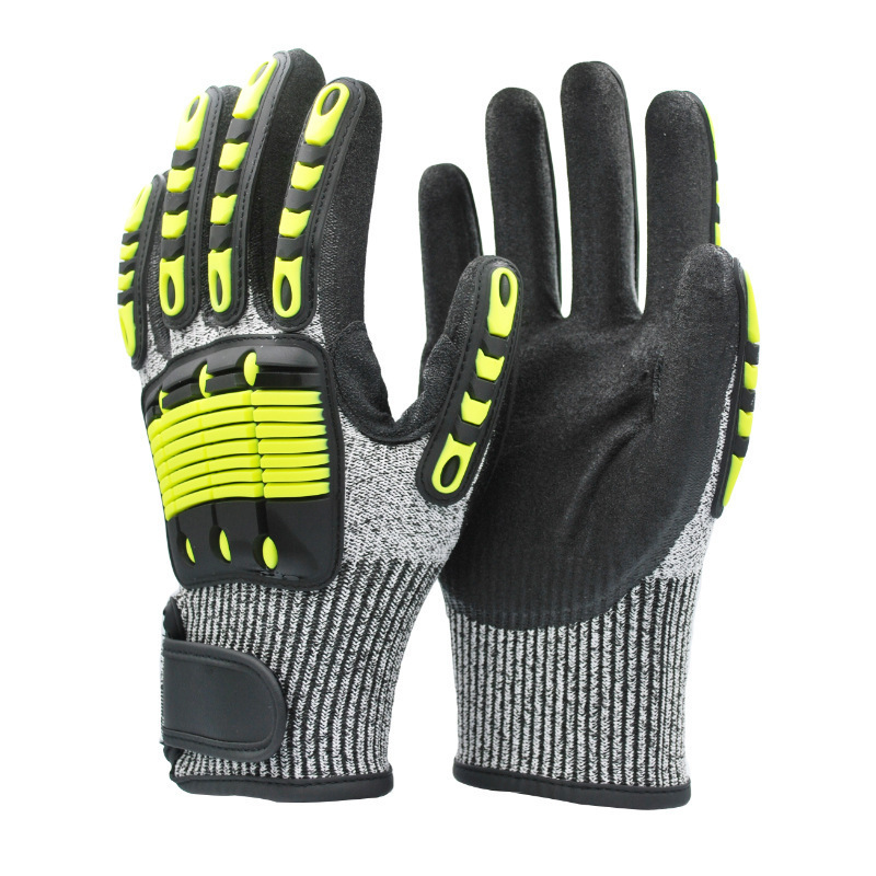 Professional Mechanical anti-cutting wear-resistant shockproof anti-collision gloves anti-smashing oil mining drilling labor protection protective gloves