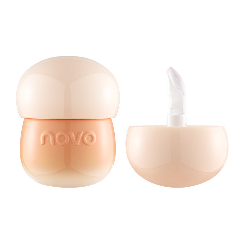 NOVO Milk Pot Lip Frozen Lipstick Water Glaze Mirror Lip Glaze Not Fading Not Sticking Cup Female Student Party White Jelly Lip Mud