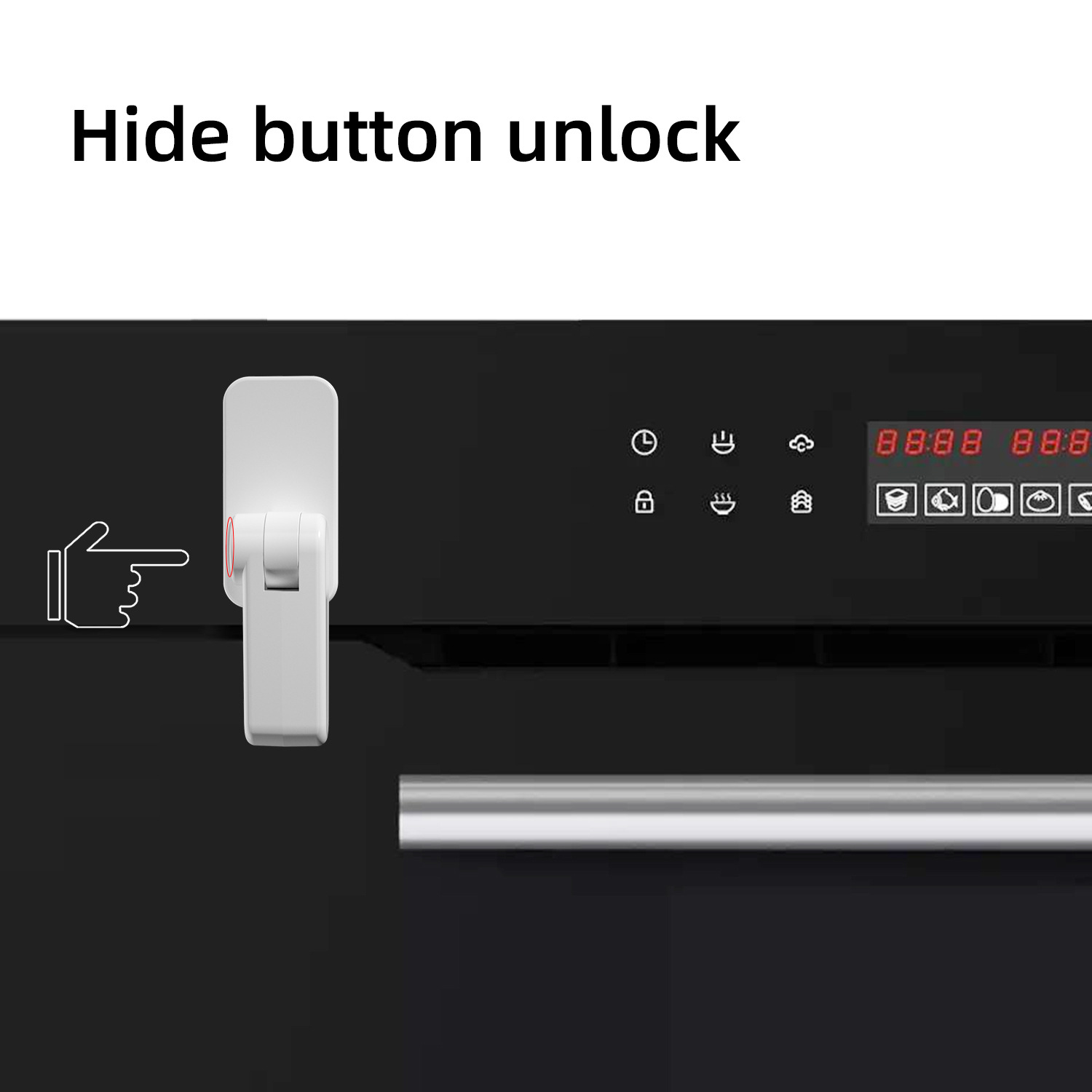 Child safety lock anti-pet cat and dog door multi-function door lock oven kitchen cabinet lock room door lock anti-door anti-lock