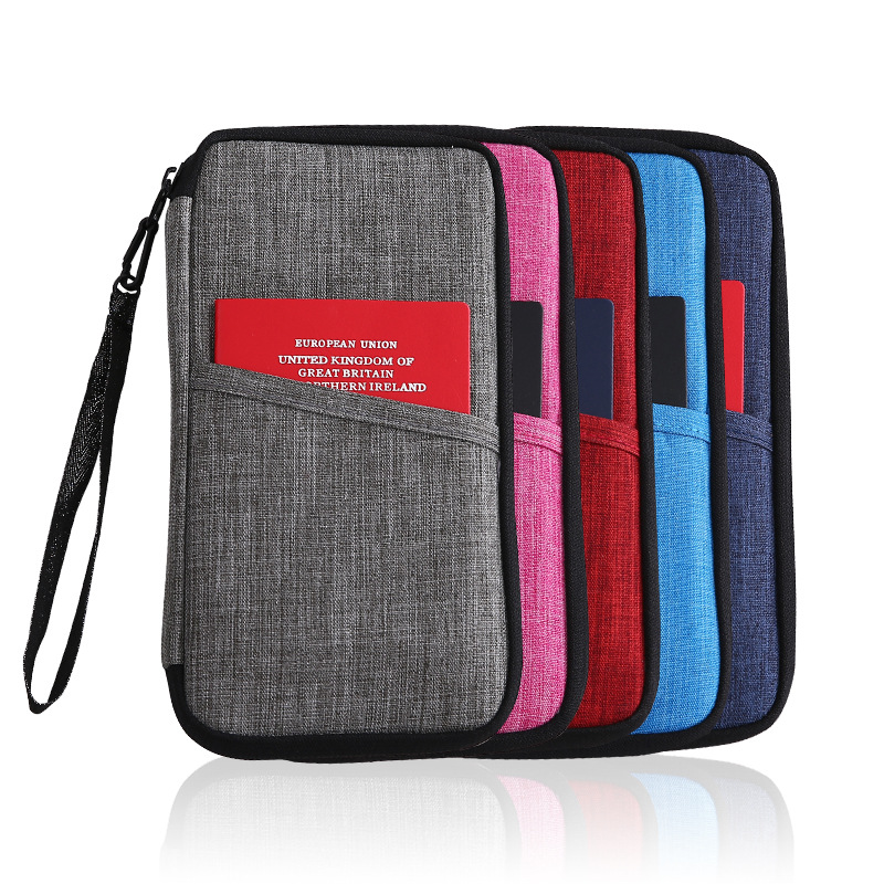 New Multi-functional Travel Passport Storage Creative Waterproof Passport Bag Portable Passport Card Bag Certificate