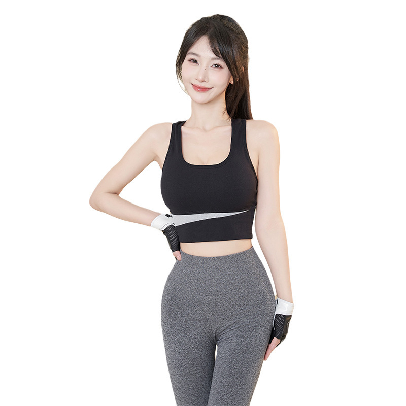 Plus size beauty back sports underwear women's wireless shockproof vest push up fitness running yoga quick-drying sports bra