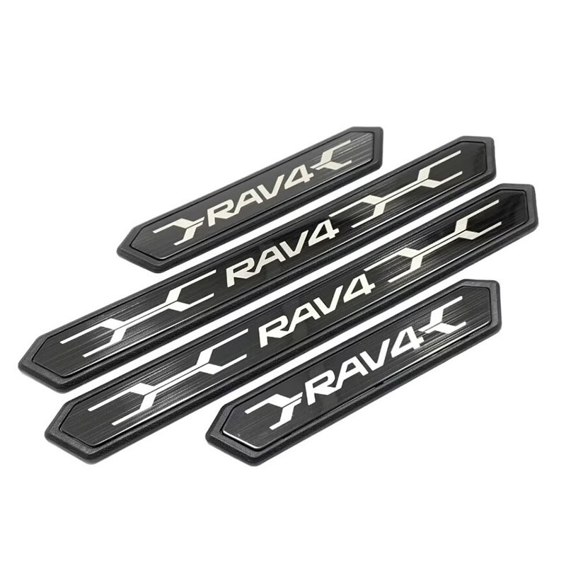 Suitable for 2020 brand new Toyota RAV4 Rongfang threshold bar welcome pedal anti-scratch protection modified decorative stickers