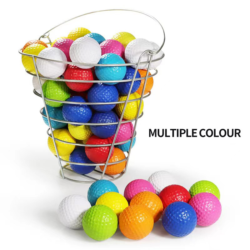 PU soft ball golf practice ball indoor special practice sponge ball foaming ball beginner training ball multi-color