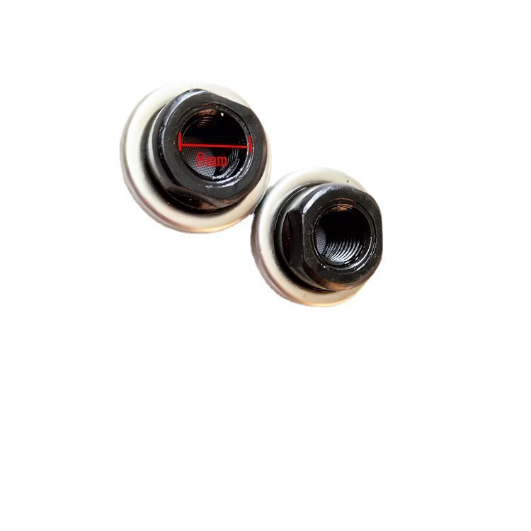 Mountain bike front and rear hub shaft gear with sealing gear M8 front axle nut M9.5 rear axle nut front and rear axle gear