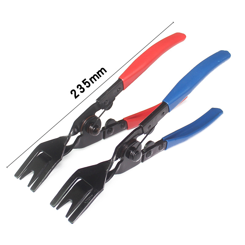 Turn on the light pliers to remove the car headlight tool rubber buckle screwdriver plastic rivet to remove the car buckle pliers screwdriver