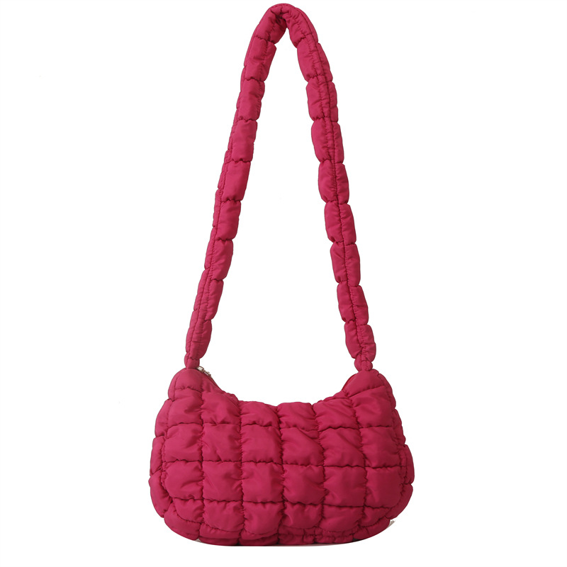 South Korea pleated cloud bag autumn and winter New popular fashion underarm bag fashionable retro large capacity candy color messenger bag