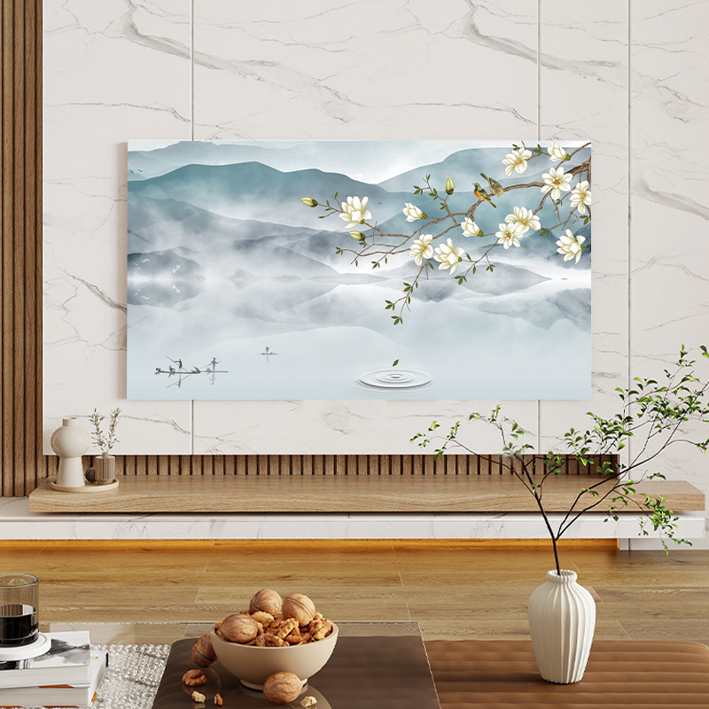 New Chinese TV Dust Cover Stretch All-inclusive LCD TV Cover Universal 65-inch 75-inch Hanging Cover
