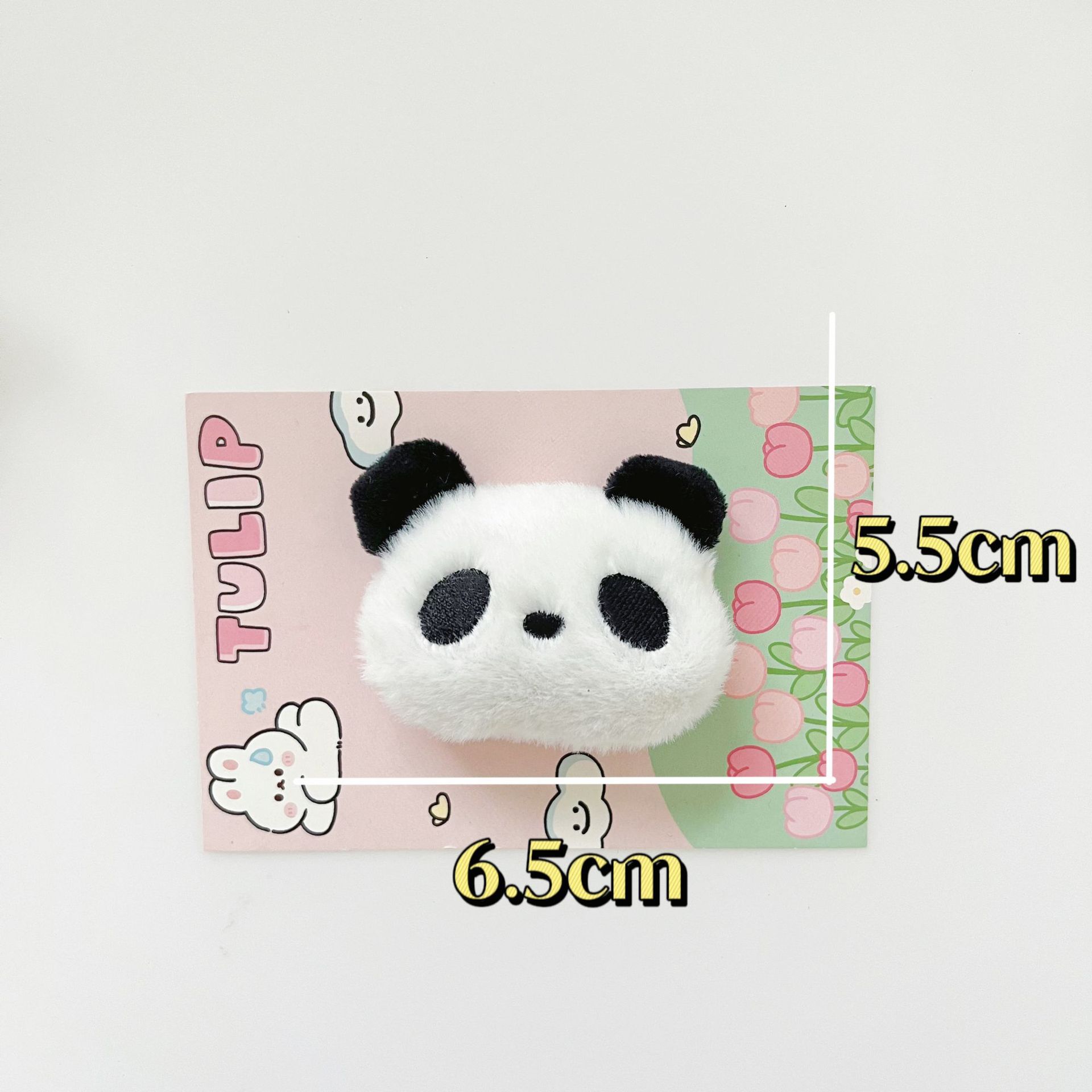 Cartoon Creative Plush Doll Accessories White Panda Cute Scarf Girl Accessories Hair Card Hair Accessories Doll