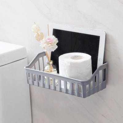 Punch-free Storage Rack Kitchen Bathroom Bathroom Storage Rack Storage Rack Storage Basket Wall-mounted Basket Hanging Rack Storage Basket