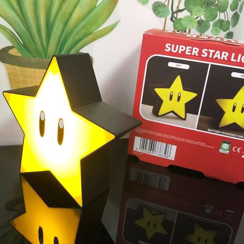 Super Mary light question mark sound charging Night Light Square Light Super LED desktop table lamp star gift