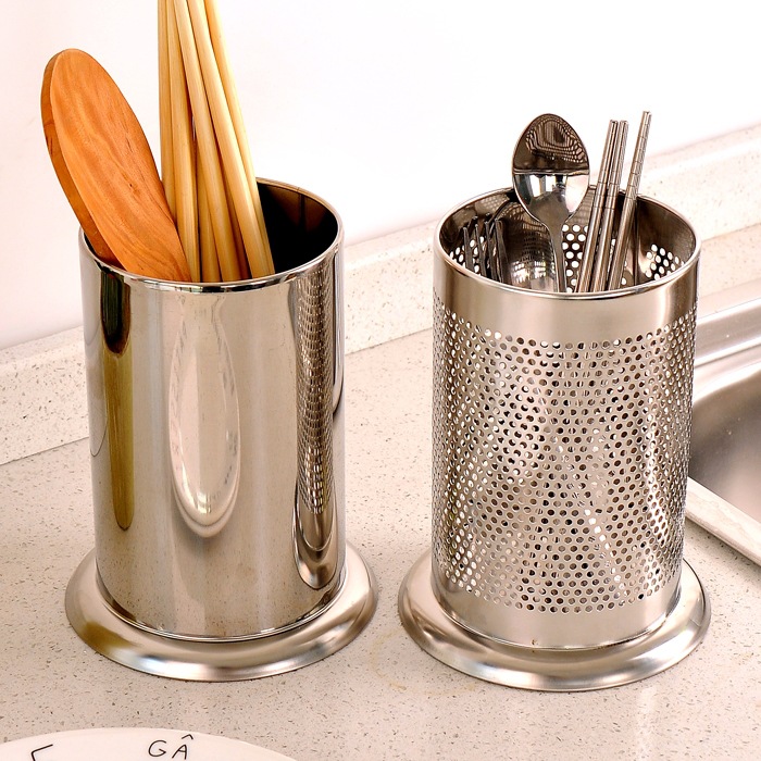 Stainless steel chopsticks holder chopsticks cage milk tea shop straw barrel household chopsticks holder chopsticks holder draining rack