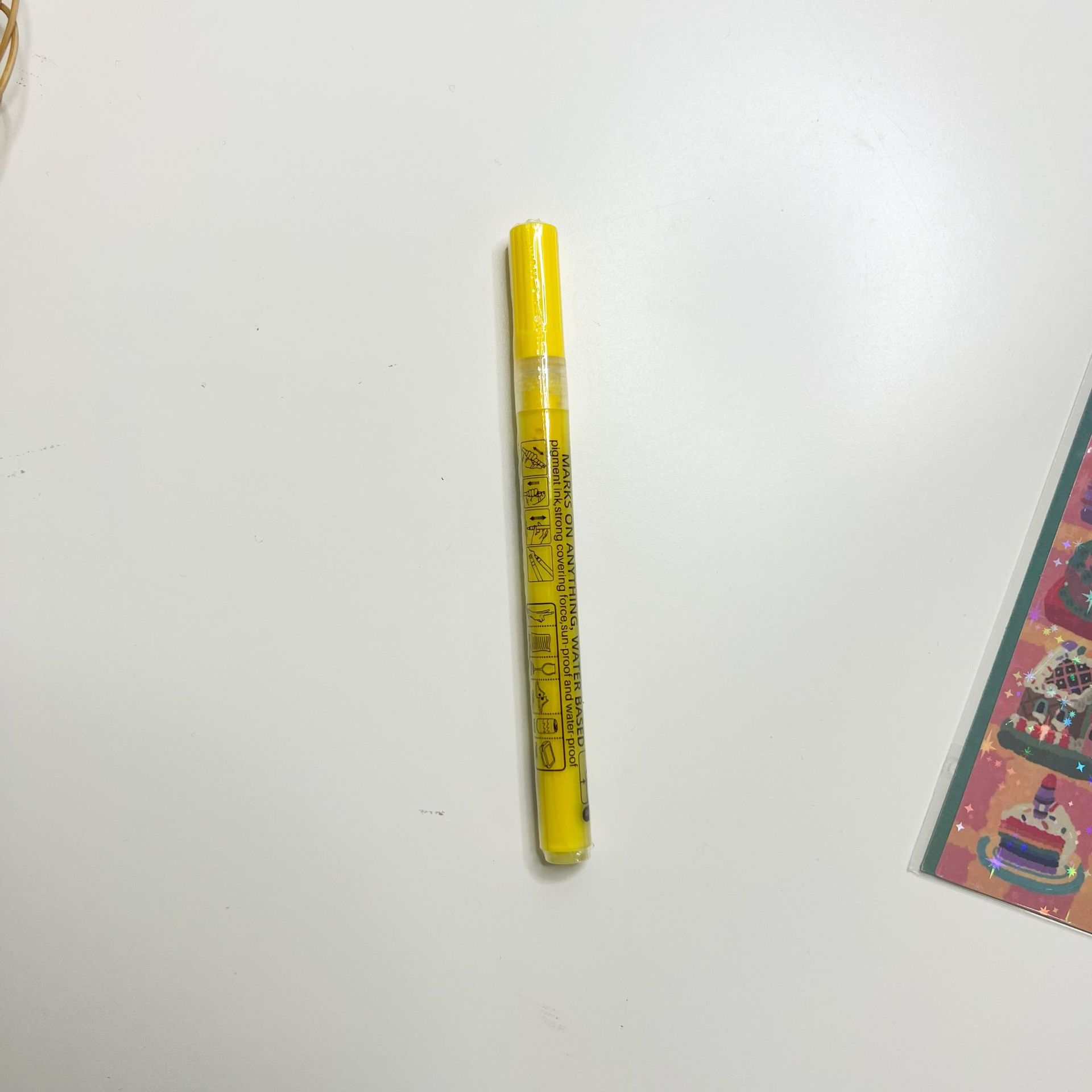 Star goo card decoration color white paint pen marker pen marker pen photo album Hand account pen acrylic pen thin head